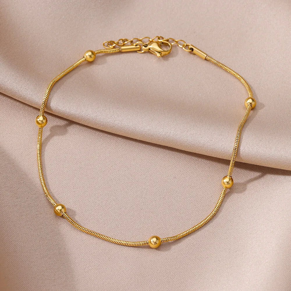 Vintage Anklet  Stainless Steel