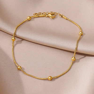 Vintage Anklet  Stainless Steel
