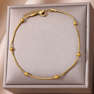 Vintage Anklet  Stainless Steel