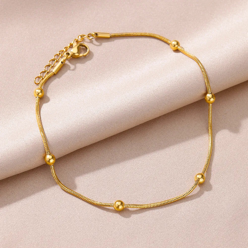 Vintage Anklet  Stainless Steel