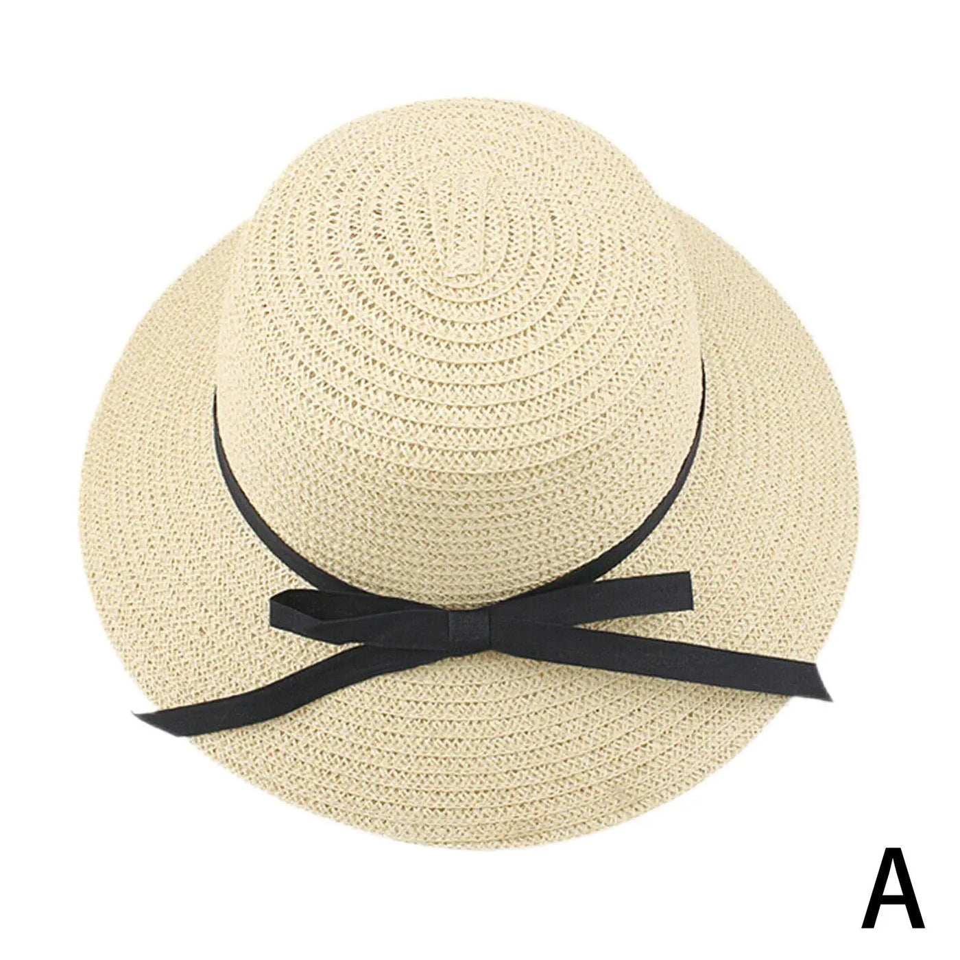 Womens Sun Straw Hat Wide Brim UPF 80 Summer Hat Foldable Packable