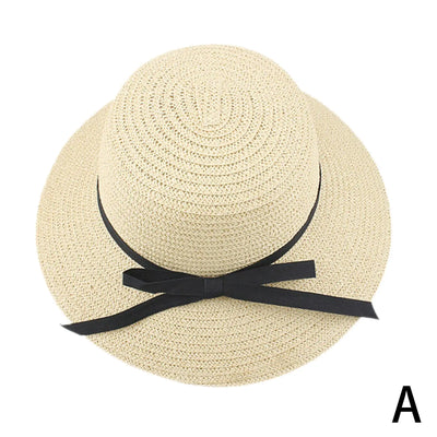 Womens Sun Straw Hat Wide Brim UPF 80 Summer Hat Foldable Packable